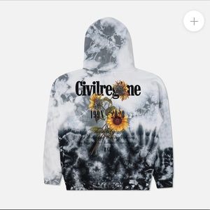 Civil regime Bloom Forever hoodie in Ice wash